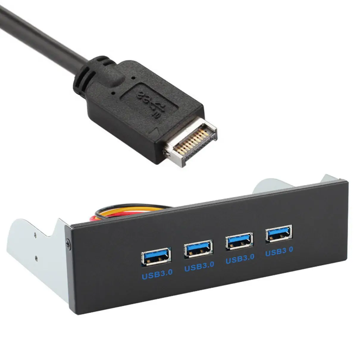

Chenyang USB 3.1 Front Panel Header to USB 3.0 HUB 4 Ports Front Panel Motherboard Cable for 5.25" CD-ROM Bay