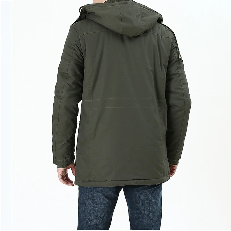 Зимняя мужская куртка теплая ветрозащитная парка новая модная утепленная