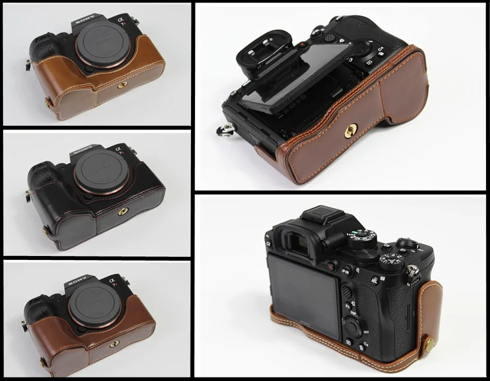 Чехол сумка из искусственной кожи для камеры Sony A7R4 A7RIV A7Rm4 A7R IV портативный