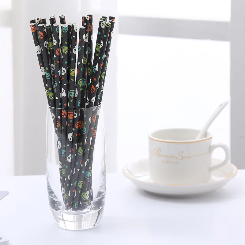 14 красочная Тыква призрак черепа на черном фоне Хэллоуин украшение игрушка