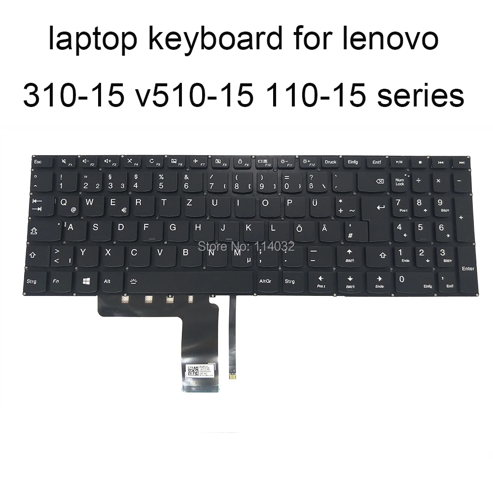 

Backlight keyboard Replacement keyboards 310 15IKB for lenovo IdeaPad 310 15 IAP ABR 15ISK 15IAP 15ABR German black new PM5LB GE