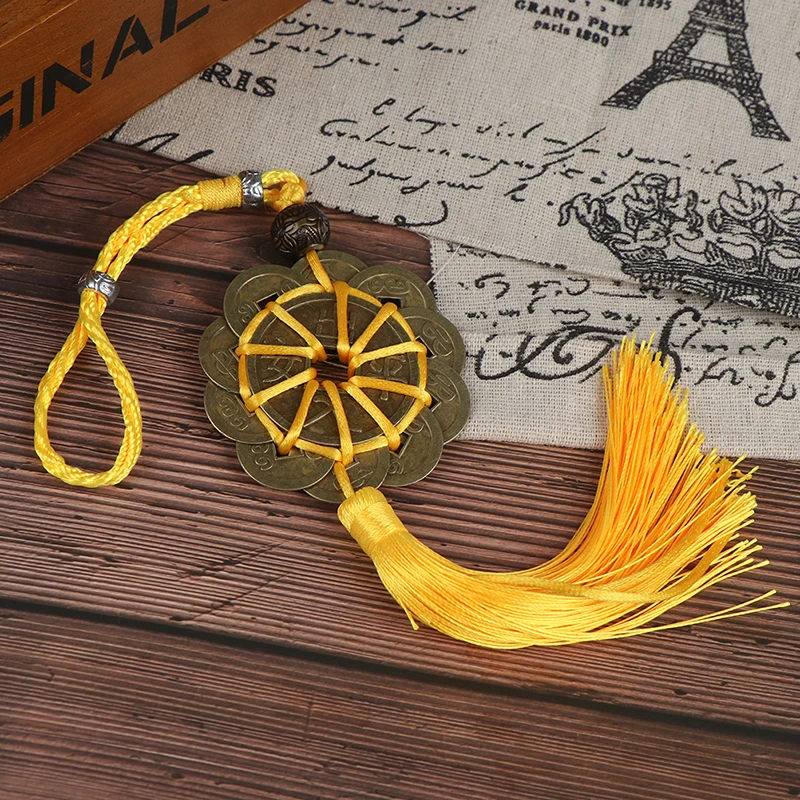 Талисман фэн-шуй в традиционном китайском стиле вешалка для монет 1/6 удачи