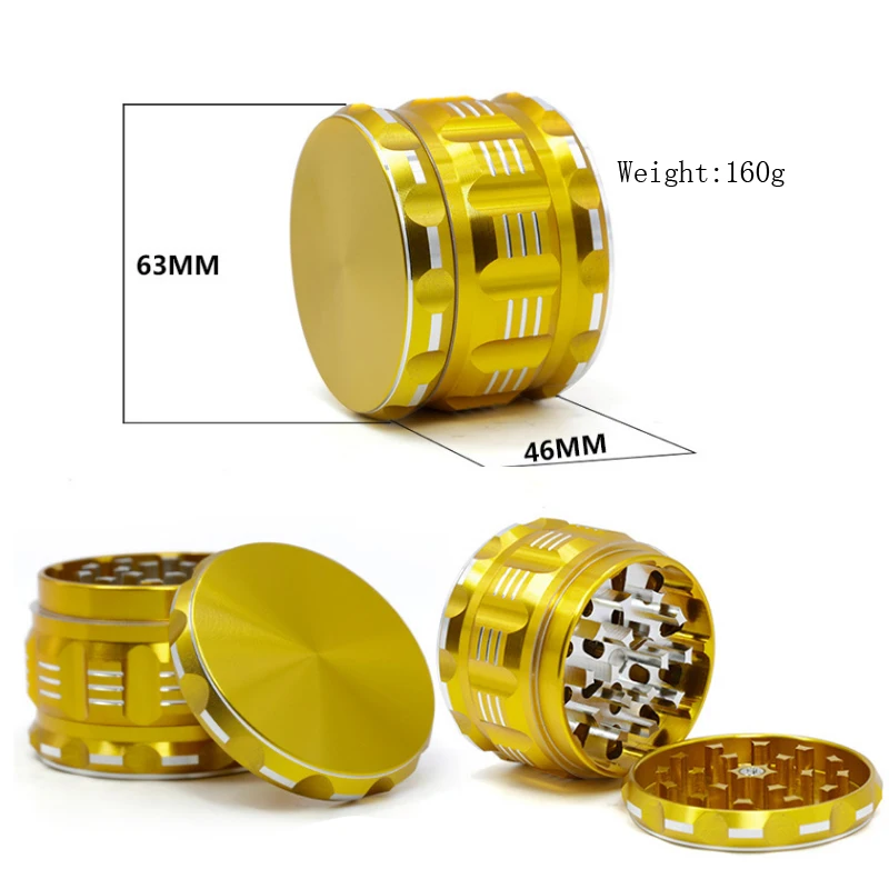 1 шт. Полигональная форма шлифовальный станок 63 мм дымовая трава 4 слоя устройство