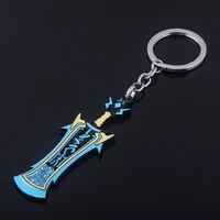 game enoblade chronicles 2 keychain monado mythra hikari pyra homura metal weapon keyring for women man casual party gifts