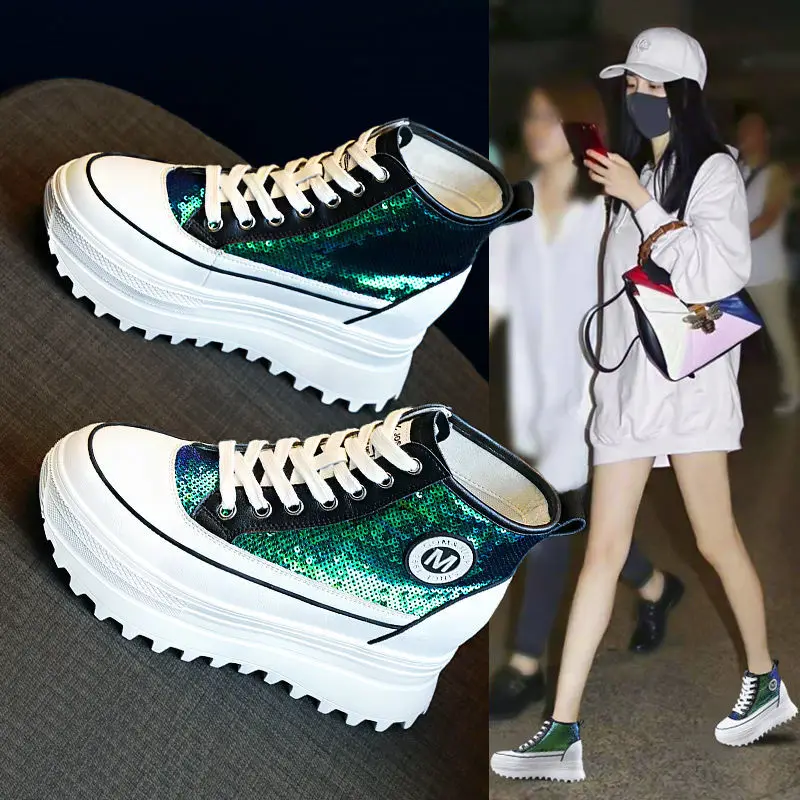 

Martens Boots Women's 2021new Women's Autumn Thin White shoes Platform Women's Leather Ankle Skinny Boots