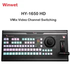 Winwet HY-1650HD vMix, переключатель видеоканалов, персонализированная клавиатура режиссера ODM, управление фейдером, громкость PGM для трансляций в реальном времени