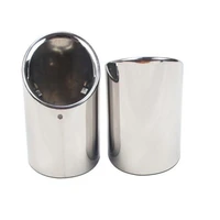 stainless steel car exhaust muffler tips pipes for audi q3 q5 a1 a3 a4l car tail throat pipe muffler auto accessories