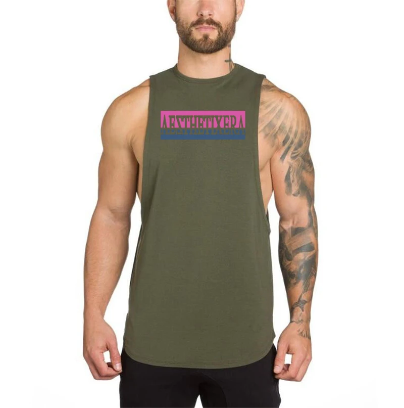 Мужской жилет для бега Мужская нижняя рубашка спортзала однотонная