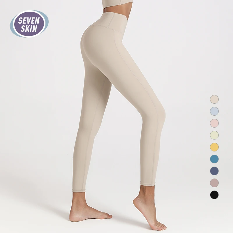 

SEVEN SKIN High Waist Yoga Leggings Naked Feeling Push Up Running Sport Pants Women Seamless Energy Leggings Gym Fitness Tights
