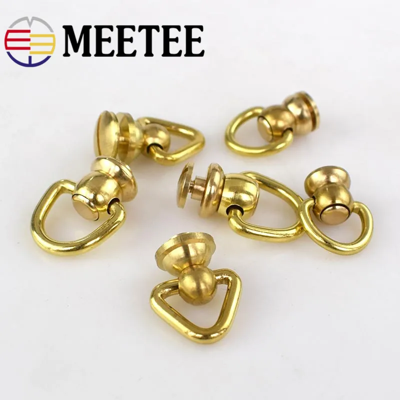 4 шт. поворотное D-образное кольцо из твердой латуни | Дом и сад