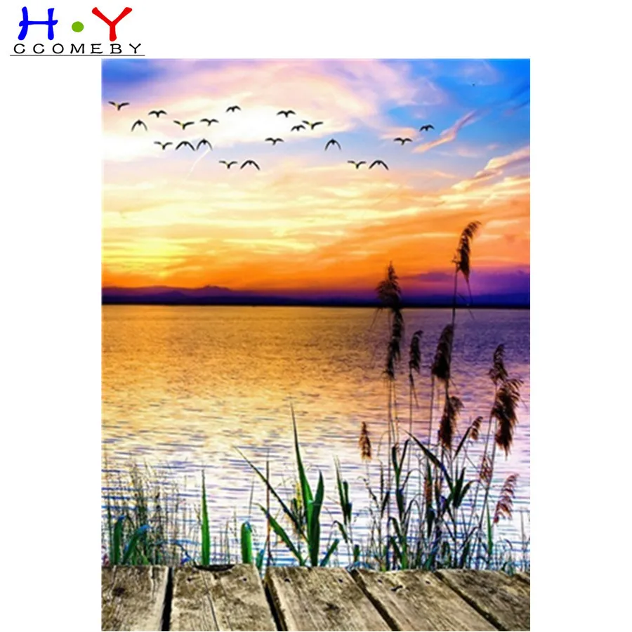 

Full Square Diamond Painting Waterfall 5D DIY Diamond Embroidery Mosaic Landscape Art Kits Home Decoration