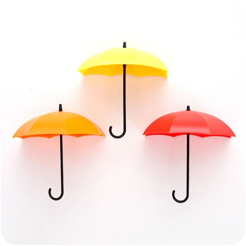 

Creative fruit color umbrella wall hanging no trace bearing small stick hook 9849 bathroom viscose door after nail-free hook