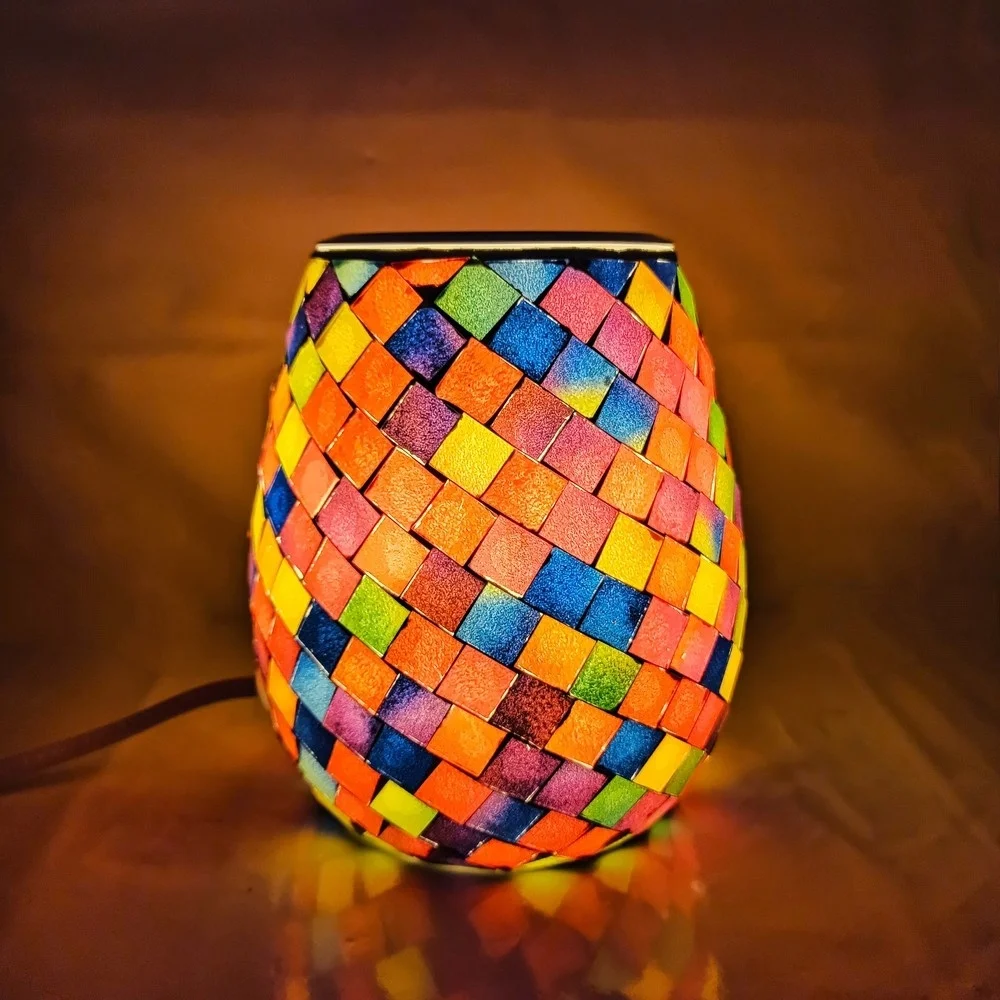 Диффузор для эфирных масел мозаика Стекло Аромат Нагреватель подсвечник