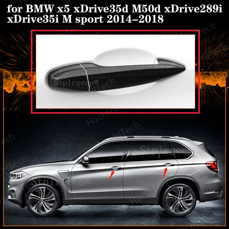 Автомобиль Стайлинг настоящая углеродное волокно внешняя дверная ручка крышка защитная накладка для BMW x5 xDrive35d M50d xDrive289i M sport 2014-2018