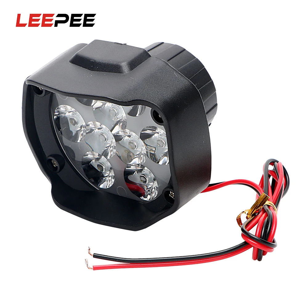

Налобный фонарь LEEPEE для мотоцикла, 9 светодиодов, 15 Вт, 9-85 в