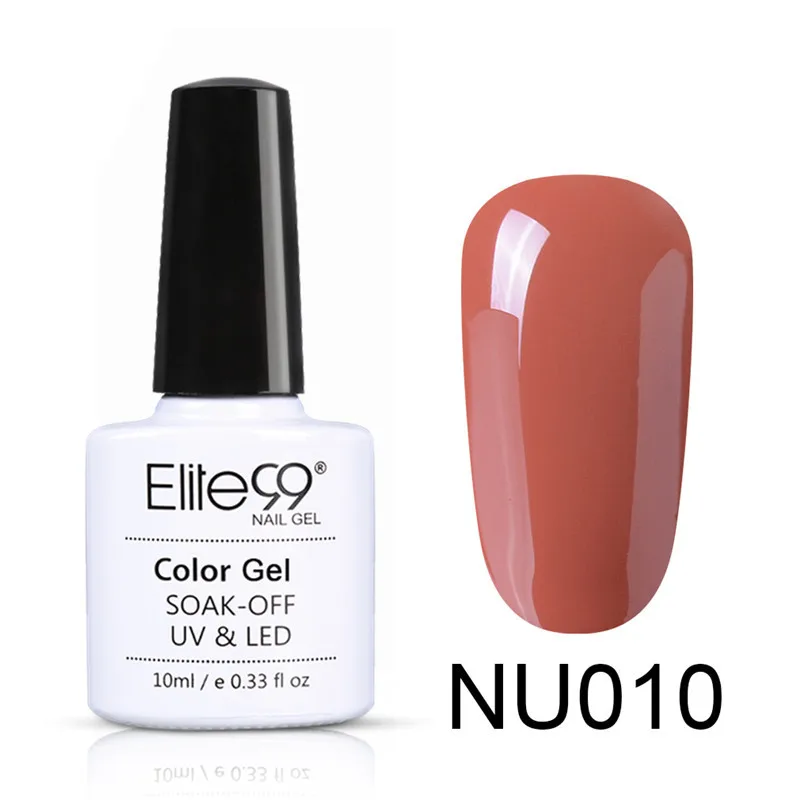 NU010 Elite99 Гель-лак для ногтей, 10 мл, гель телесного цвета, базовый гель, гибридный гвоздь, блестящий Гель-лак для лаки для ногтей - Цвет: NU010