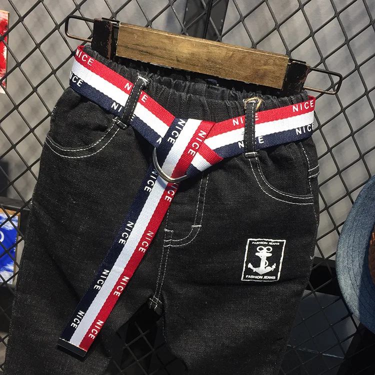 Весенне осенние штаны для мальчиков джинсы модные на весну осень детские