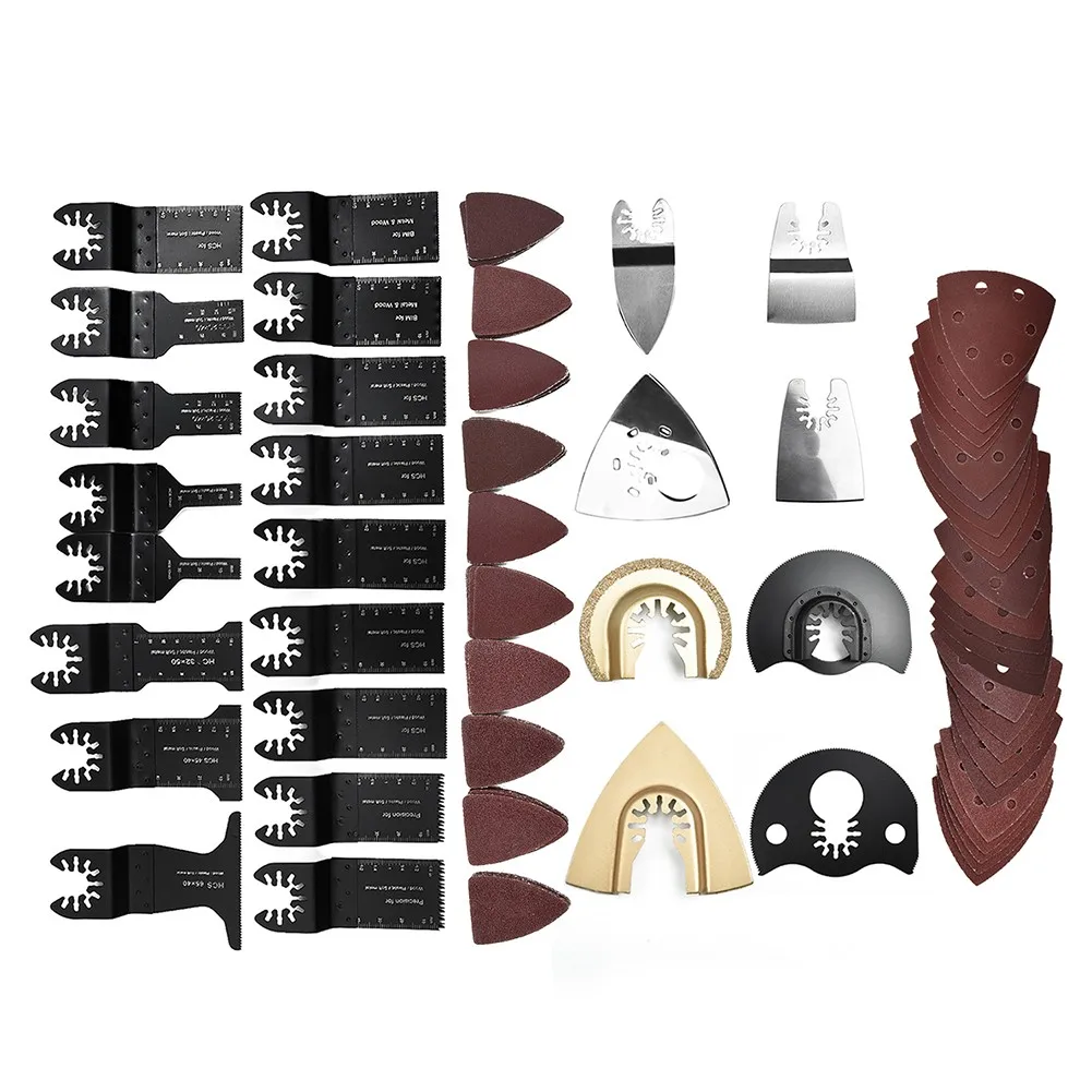 

100x Mixed Oscillating Multi-tool Saw Blades Kit For Black&Decker Equipment