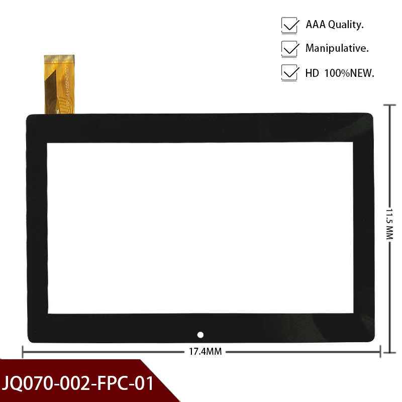 

A+ 100% 7" inch original for JQ070-002-FPC-01 touch panel glass screen digitizer Free shipping