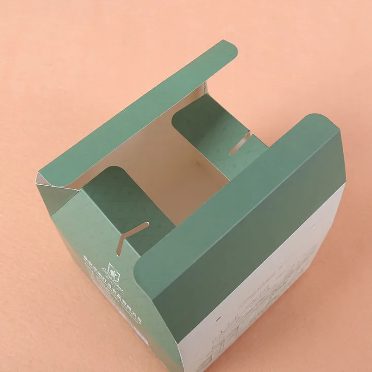 Бумажная натуральная коричневая пищевая упаковочная коробка для тортов и