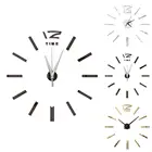 Цифровые настенные часы сделай сам, пластиковые настенные часы, акриловые зеркальные часы, беззвучные настенные часы для офиса, гостиной, Декор, подарок