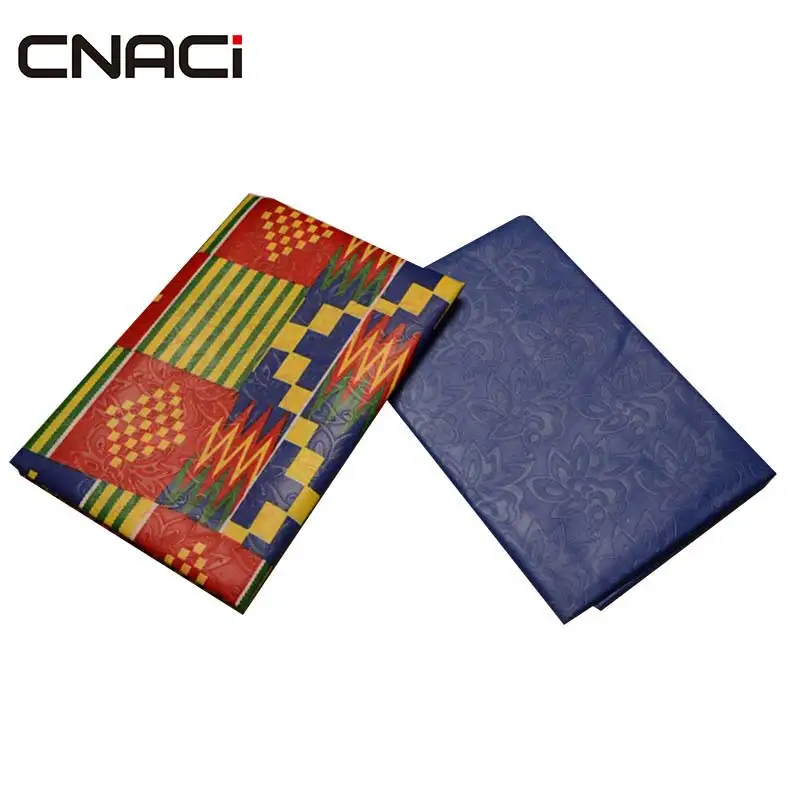 CNACI Новинка Kente Ткань Гана принт африканская ткань Анкара настоящий воск блок печать ткань 2+ 2 ярдов для женского платья