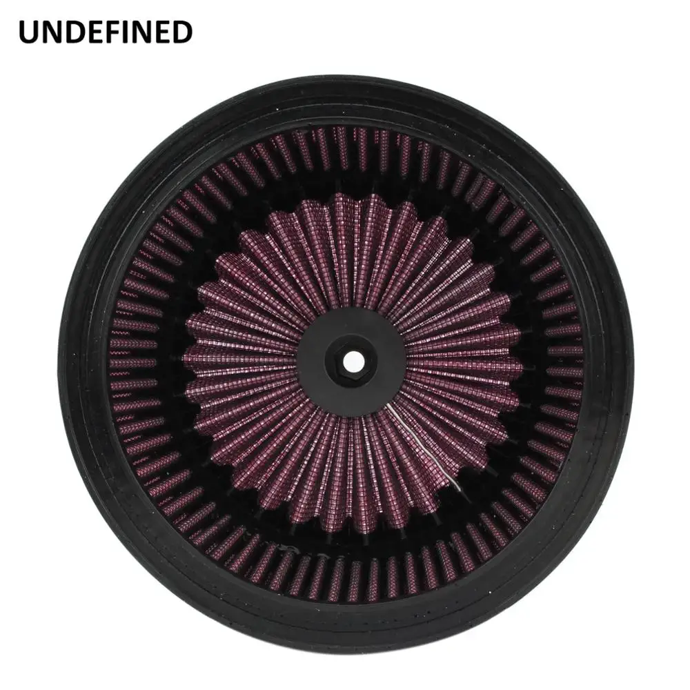 For Harley Touring Electra Glide Sportster XL Softail Dyna Black Red Air Filter Repalecment Element Motorcycle Air Cleaner Core images - 6