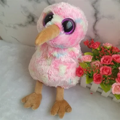 Настоящие Мягкие плюшевые игрушки Ty Kiwi многоцветные кукла птичка с длинным ртом