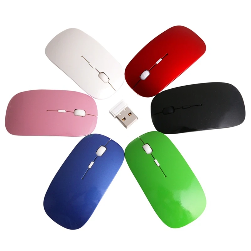 

2.4GHz Wireless Ultra Thin Optical Scroll Mouse/Mice +USB Receiver For PC Laptop