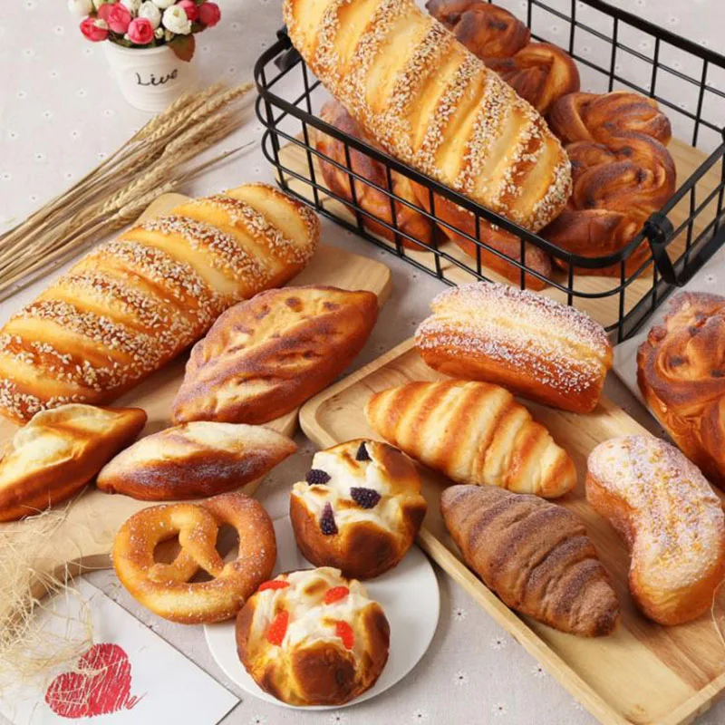 Искусственного хлеба с мягкой хлопковой поддельных продуктов питания мягкими ПУ