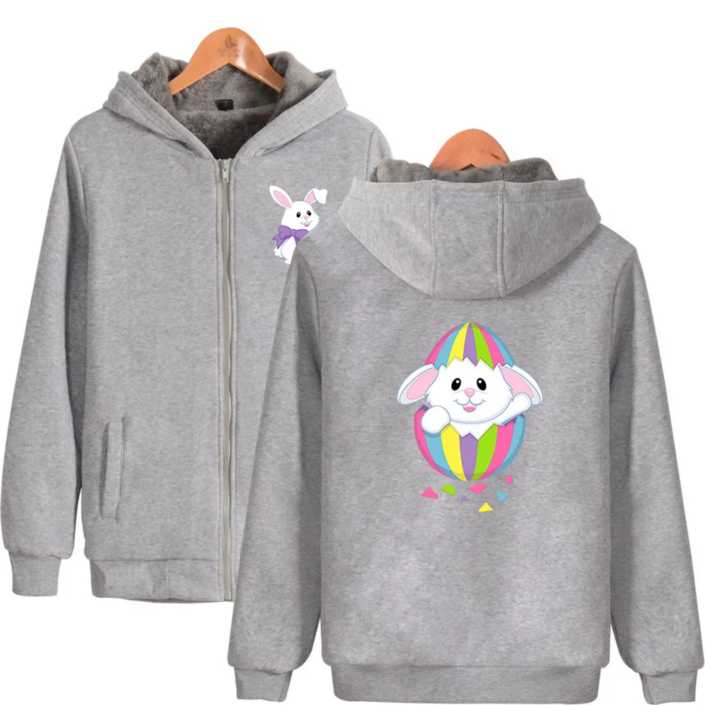 

Easter Day Jackets Representative Rebirth And Hope Of Rabbit Print Clothes Women/Men Coat Fashion Harajuku Casual Streetwear Top