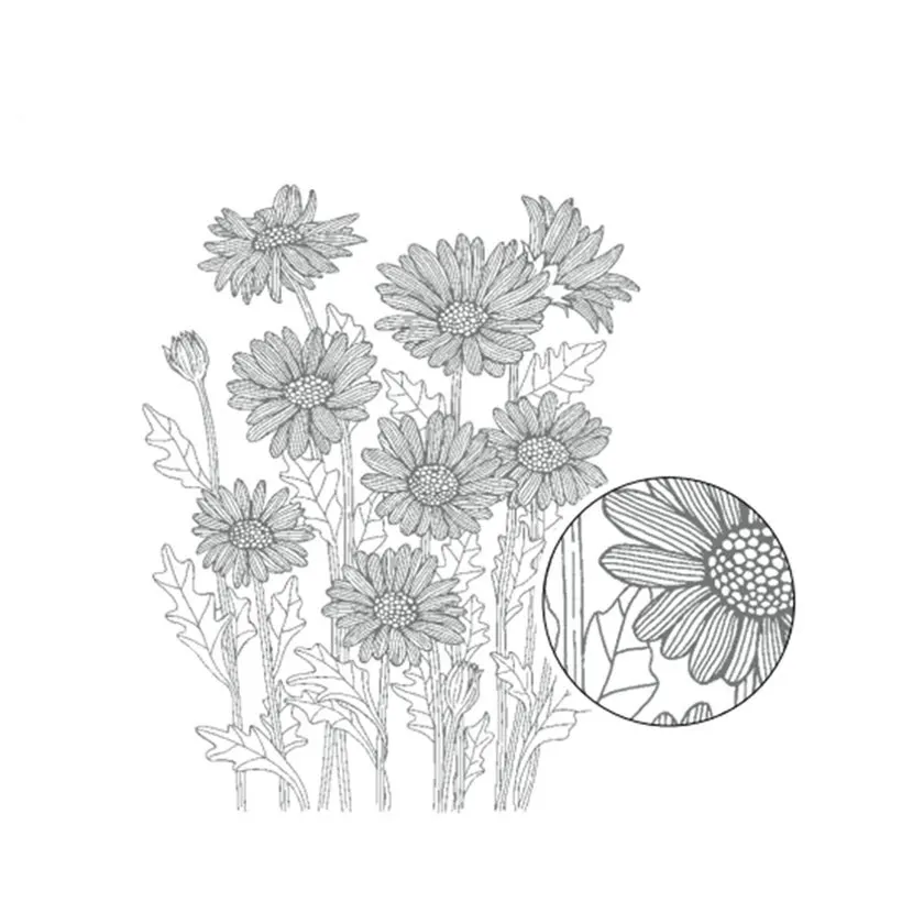 

New DAISY BACKGROUND craft metal cutting dies mold flower series envelope glass scrapbook paper knife mold blade punch stencil