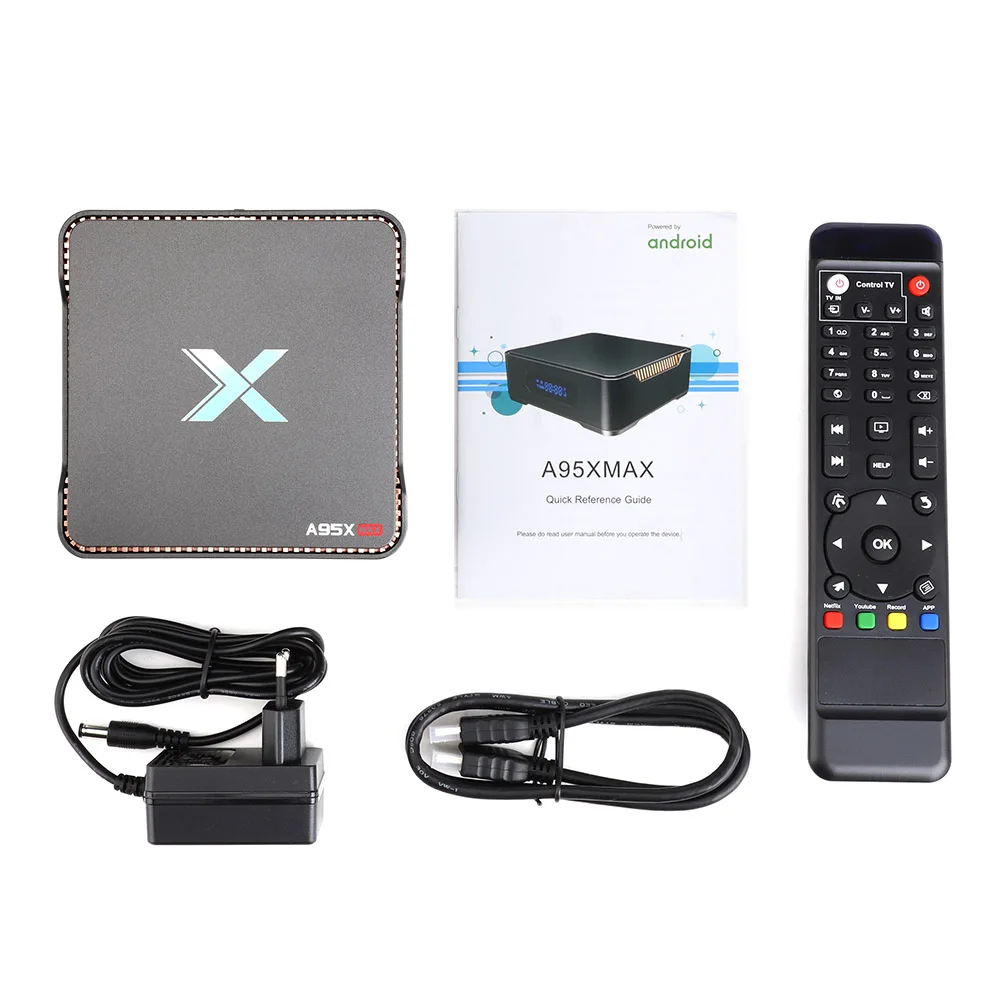 Android tv Box A95X MAX 4G 64GB 8 1 Amlogic S905X2 2 & 5G Dual Wifi BT 4 1000M медиаплеер Top Smart | Электроника
