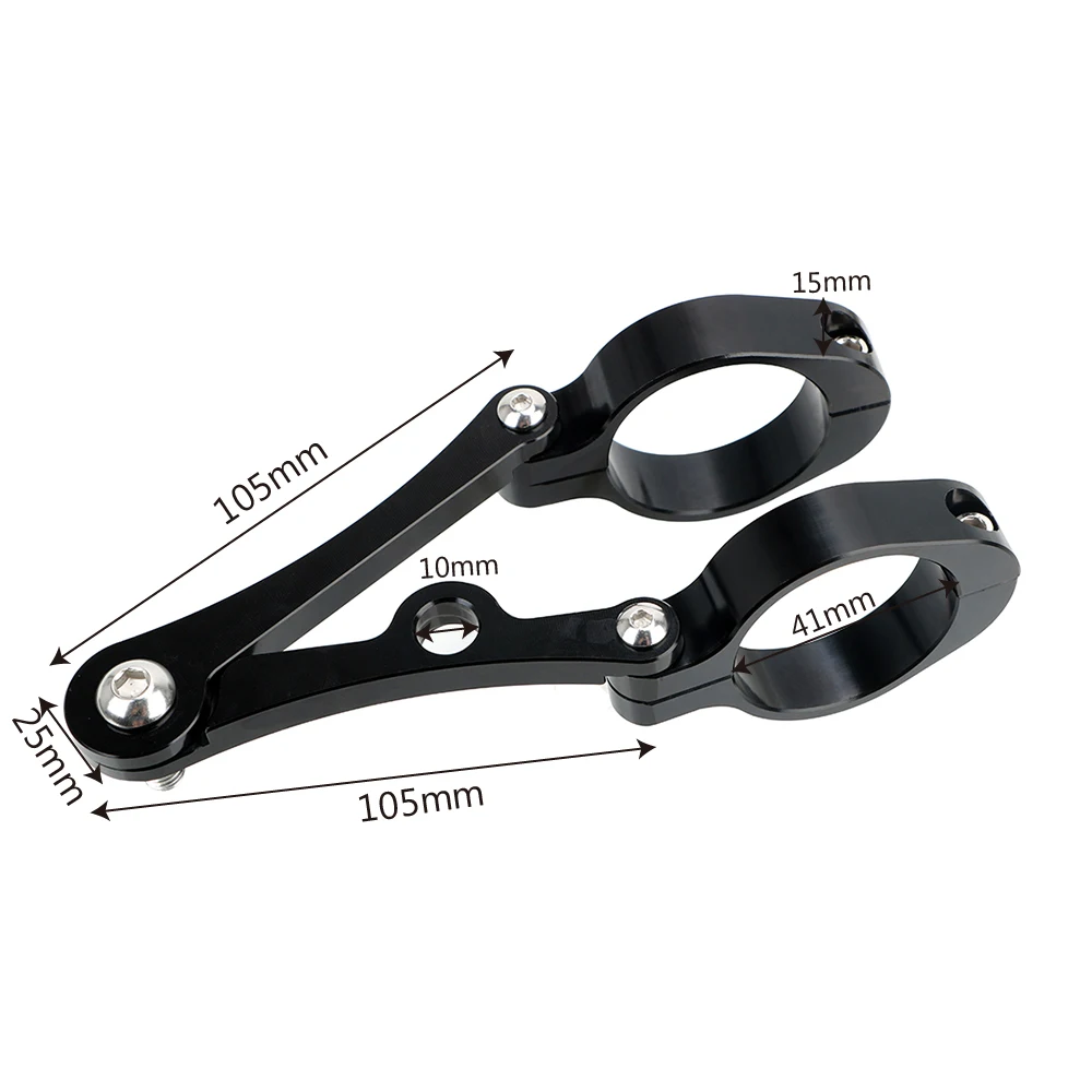 

Moto Accessories CNC Fork Tube Mount Clamp Motorcycle Headlight Bracket 39mm-41mm Spotlight Holder For Chopper Bobber Cafe Racer