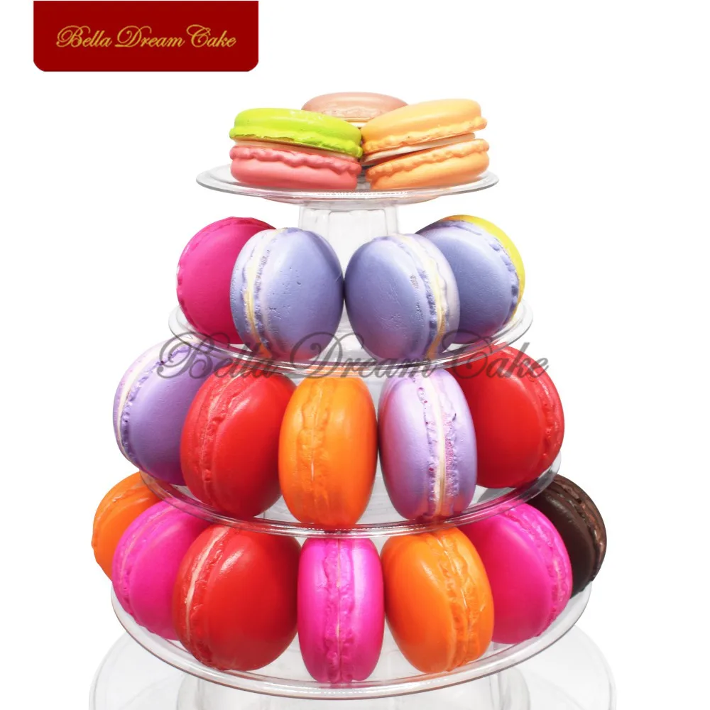 Подставка витрина для макарон 6 ярусов подставка башня из кексов поднос ПВХ