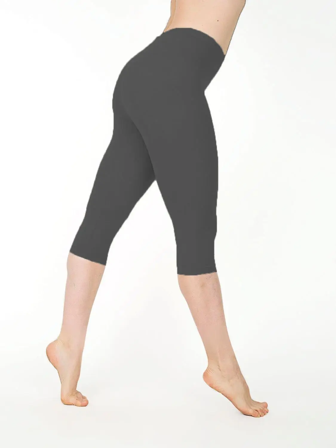 

New large size stretch solid color low waist leggings