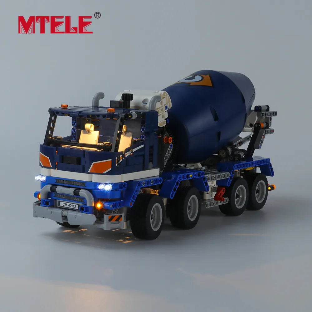 

MTELE Brand LED Light Up Kit For 42112 Concrete Mixer Truck