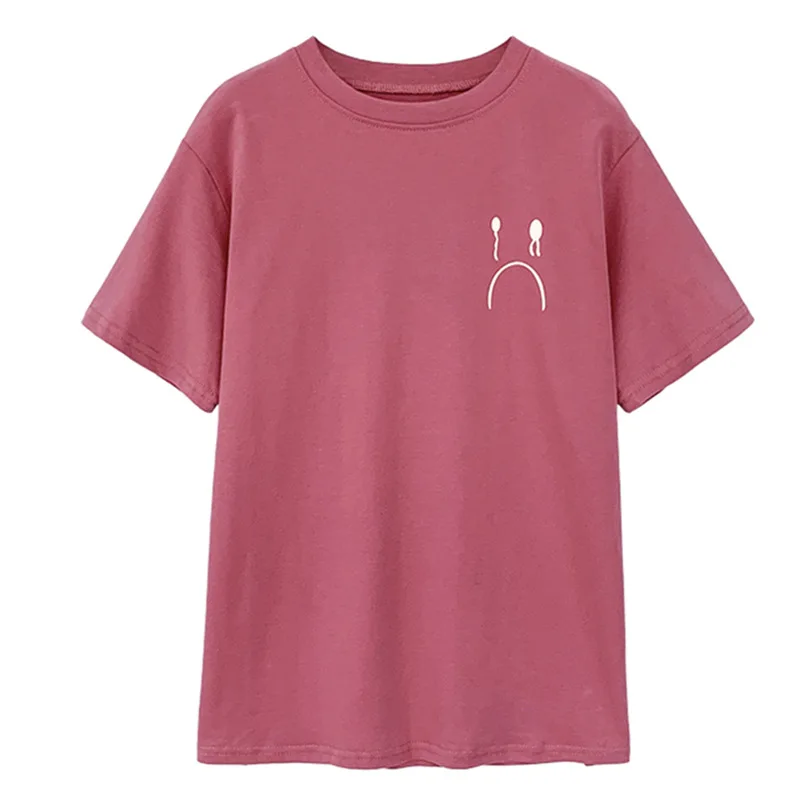 

Short-sleeved T-shirt Female 2021 Spring New Korean Student Printed Round Neck Top Loose Half-sleeved T-shirt Bottoming Shirt