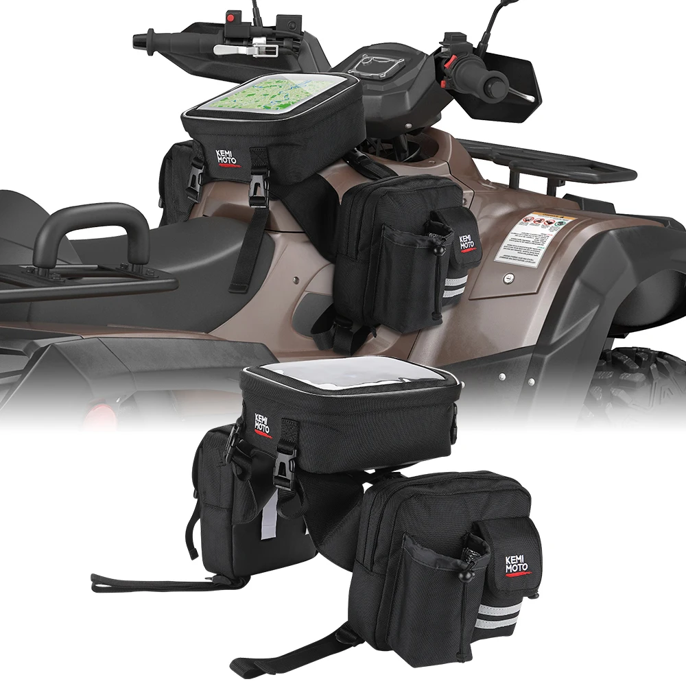 ATV Motorcycle Universal 1680D Upgrade Keep Warm Cool Fuel Tank Bag for Polaris Sportsman 500 570 800 for Yamaha Raptor Banshee