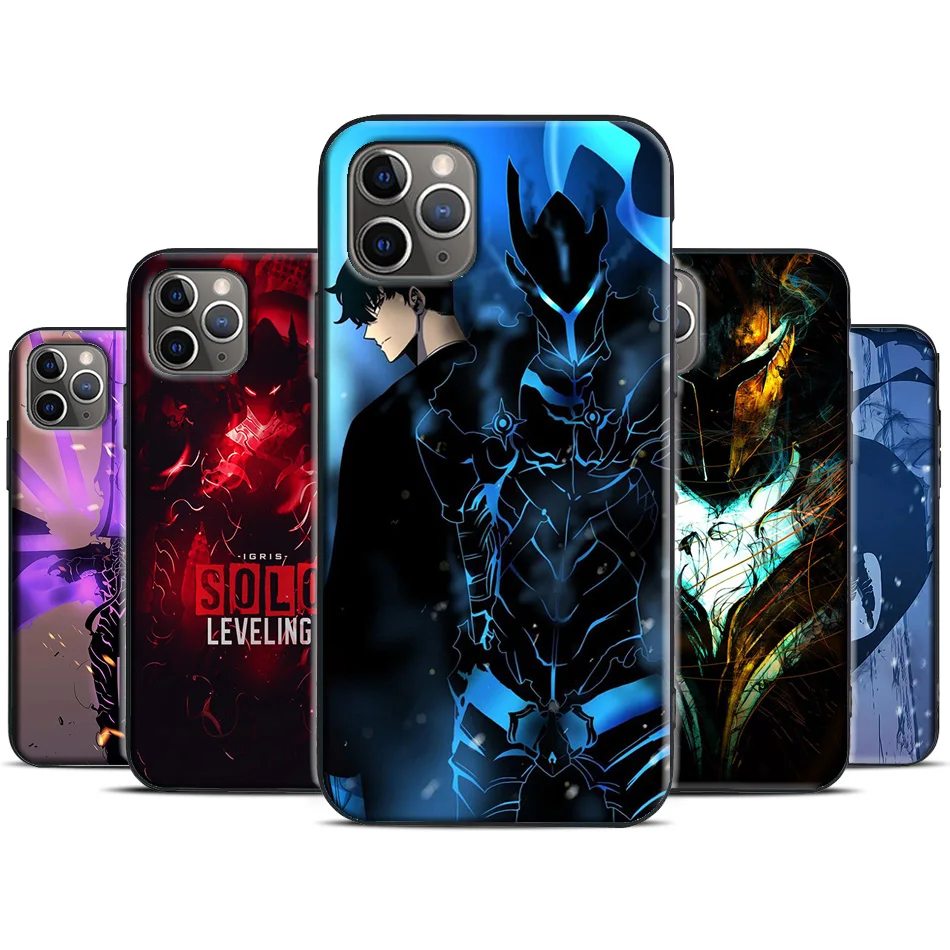 Чехол Solo Leveling igris для iPhone 11 Pro Max 12 mini SE 2020 X XR XS 7 8 Plus чехол|Бамперы| |