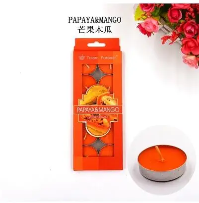 10 шт./компл. Романтический ароматерапия Декоративные Свечи tealight непригорающий бездымный противень масло свечи для дома вечерние свадебные украшения - Цвет: D