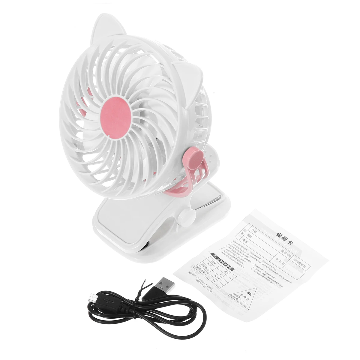 

Mini USB Clip-on Fan 360 Rotation Portable Travel Desktop Fans Adjustable 3 Speed Small Air Conditioning Desk Fan Cooler 5V 3W