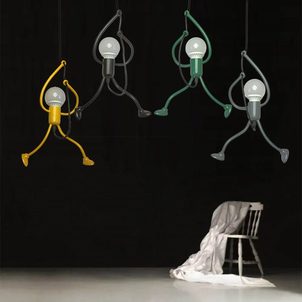 Подвесной светильник modren для маленького человека железные светильники