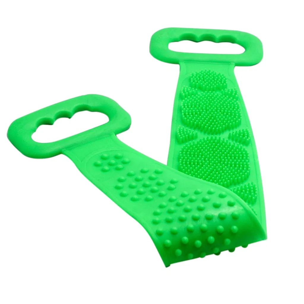 

Silicone Back Scrubber Soft Loofah Bath Towel Bath Belt Body Exfoliating Massage For Shower Body Cleaning Bathroom Shower Strap