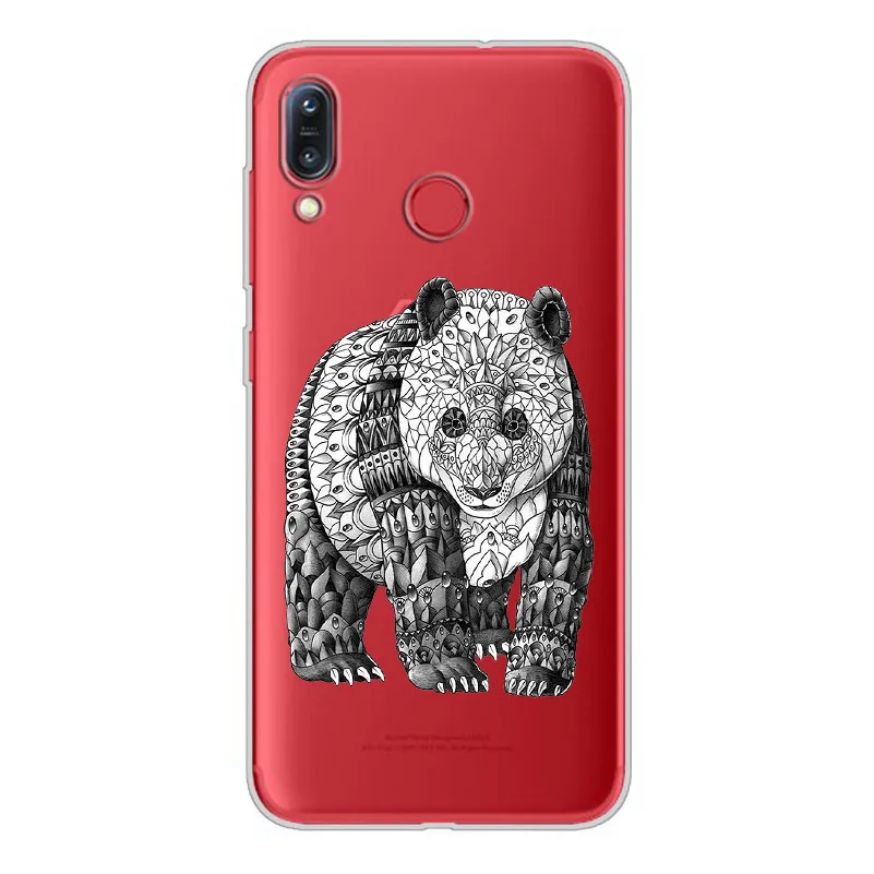 Ciciber Cover для ASUS Zenfone 4 Max Plus Pro ZC520KL ZC554KL M1 ZB555KL ZB570TL - мягкий чехол из TPU с изображением панды и льва.