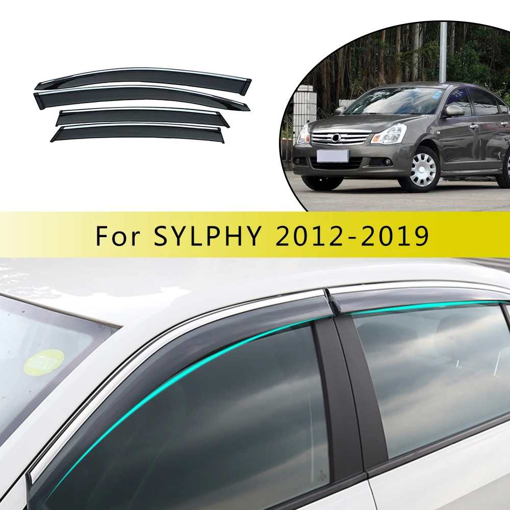 

Window Weather Shield Deflector Guard For Nissan Sylphy B17 2012 2013 2014 2015 2016 2017 2018 2019 Car Styling Auto Accessories