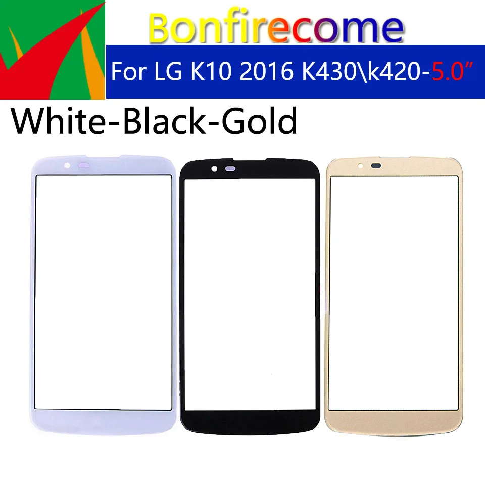 10 шт./партия сенсорный экран для LG K10 2016 K410F M2 K430T K420N K430DS передняя стеклянная панель
