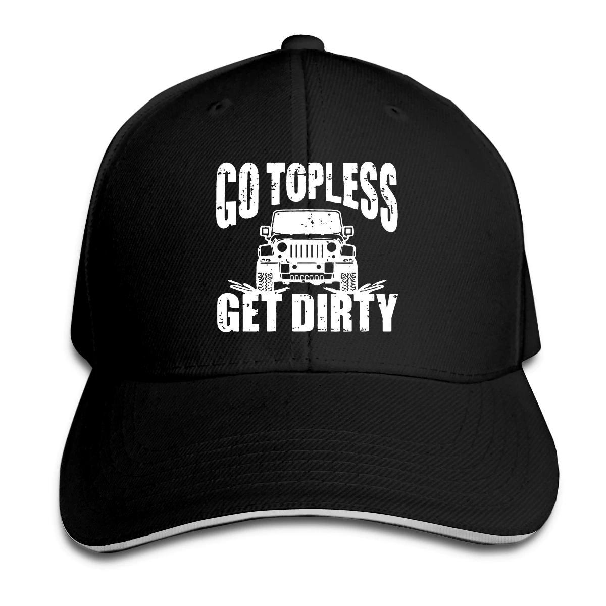 

Go Topless Get Dirty Hat Baseball Cap for Men Women Fashion Adjustable Sun Hat