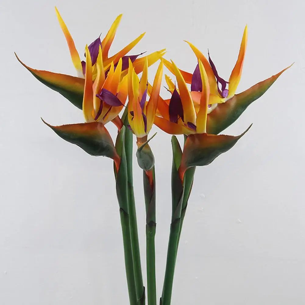 Искусственный цветок птица рая искусственное растение шелковое Strelitzia Reginae
