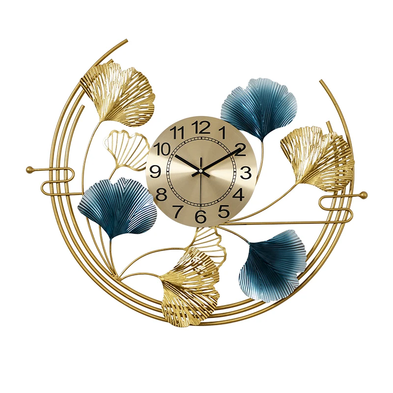 

Chinese Wall Clock Modern Design Luxury Silent Large Metal Creative Simple Wall Clock Mechanism Reloj Pared Home Decor DG50WC